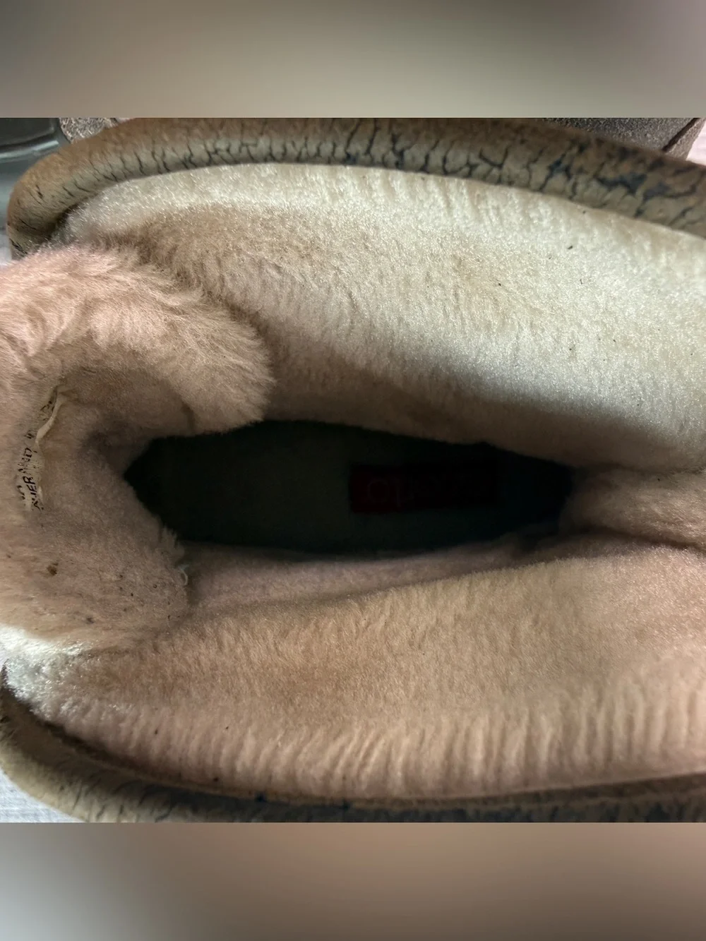 Vintage Sporto Diana Duck Boot | 7 | Gray Suede Faux Fur Lined | Genuine Duck - Picture 9 of 10